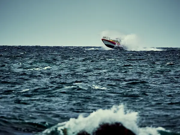 Sea Rescue boat outside Visby