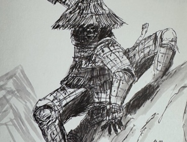 Line Art drawing after shopping pens (by pappa) copyright Viktorious.se